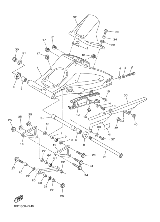 Rear arm