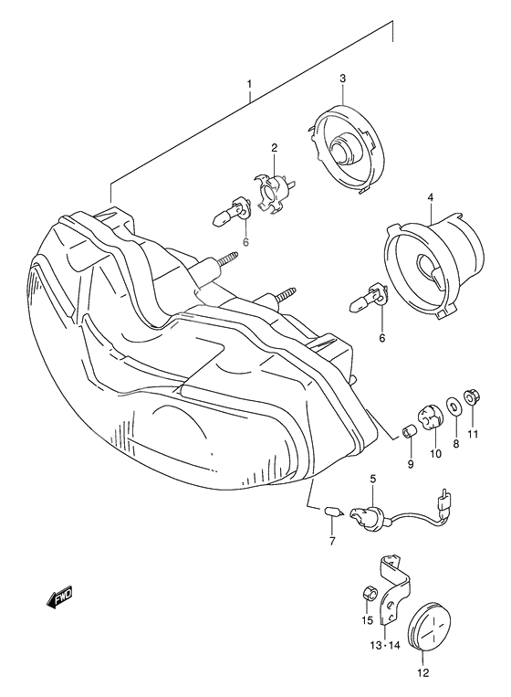 Headlamp              

                  Model v e4, e18, e22, e25, e34, e39, p37