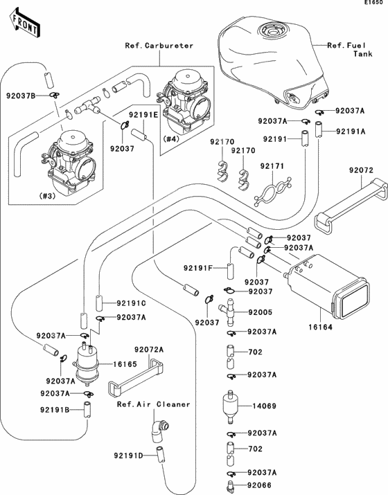 Fuel evaporative system(ca)(h1-h3)