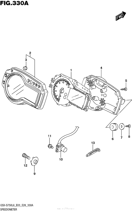 Speedometer (Gsx-S750L6 E03)