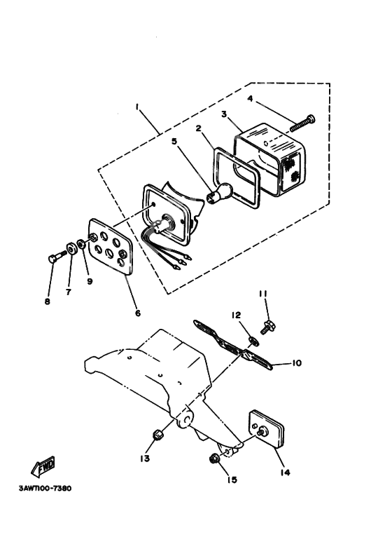 Taillight unit ass`y