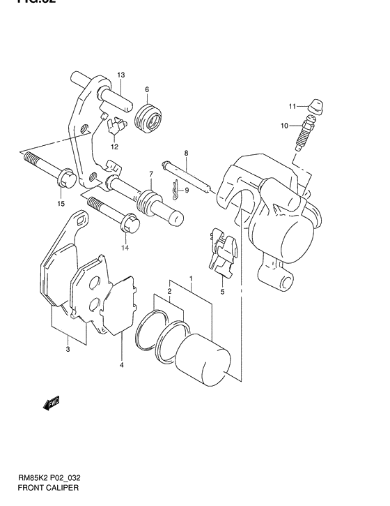 Front caliper