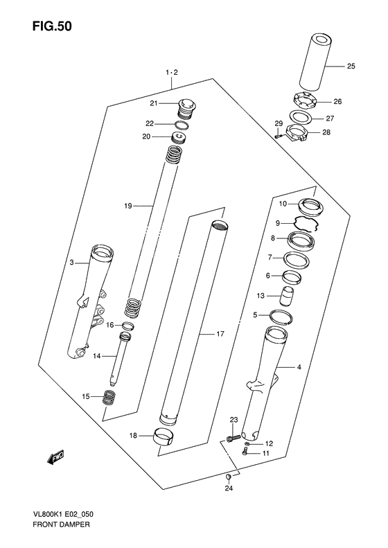 Front damper              

                  Model k/k2/k3/k4