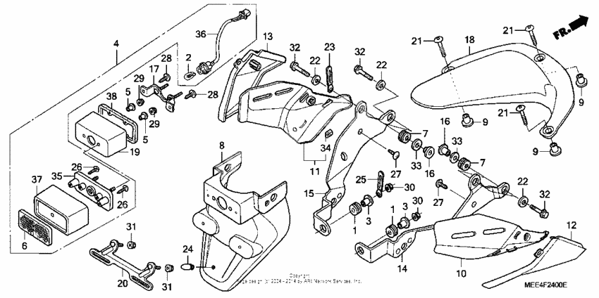 Rear fender ('03-'04)