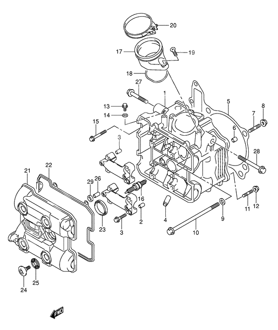 Front cylinder head