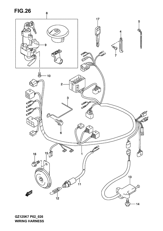 Wiring harness              

                  Model k3/k4/k5/k6