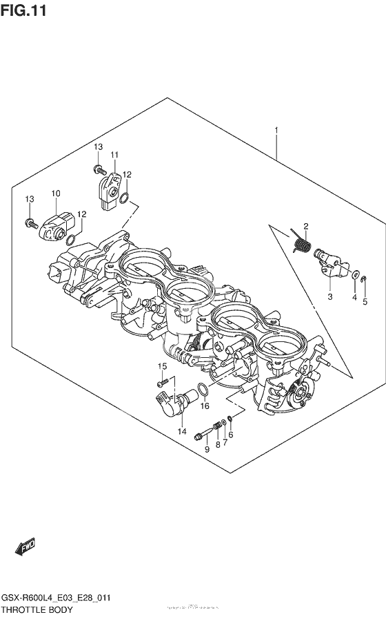Throttle Body (Gsx-R600L4 E03)