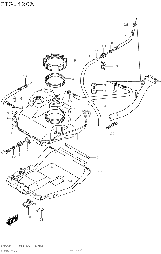 Fuel tank t o/i