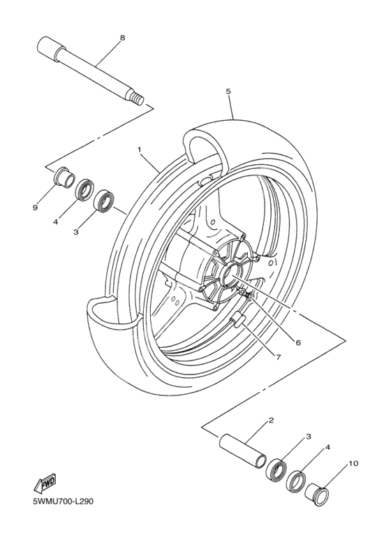 Переднее колесо