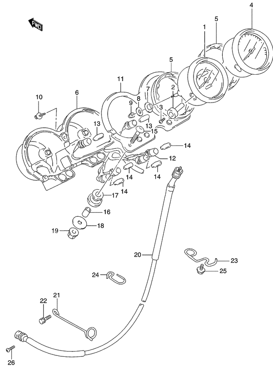 Speedometer - tachometer