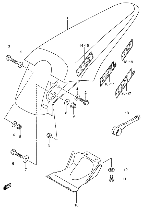 Rear fender