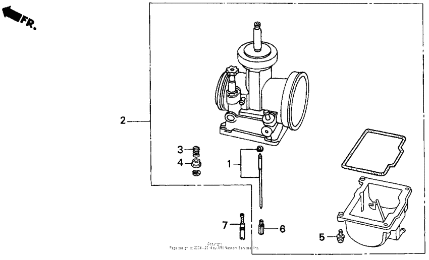 Carburetor o.p. parts kit