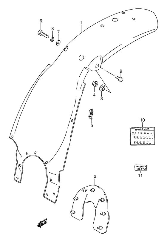 Rear fender              

                  Model y