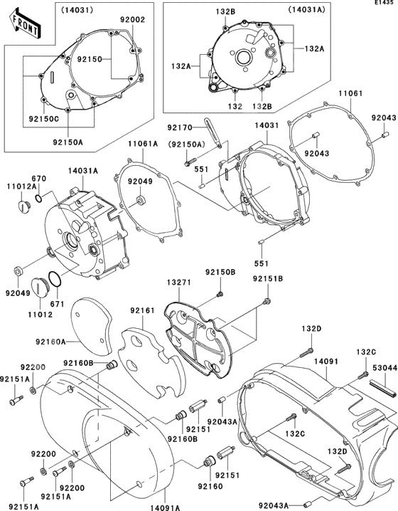 Left engine cover(s)