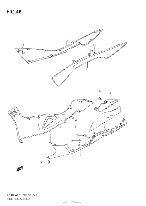 Side Leg Shield (An400Za L2 E28)