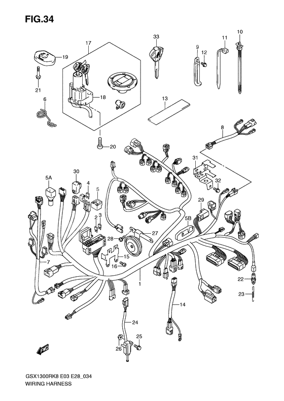 Wiring harness              

                  Model k8/k9