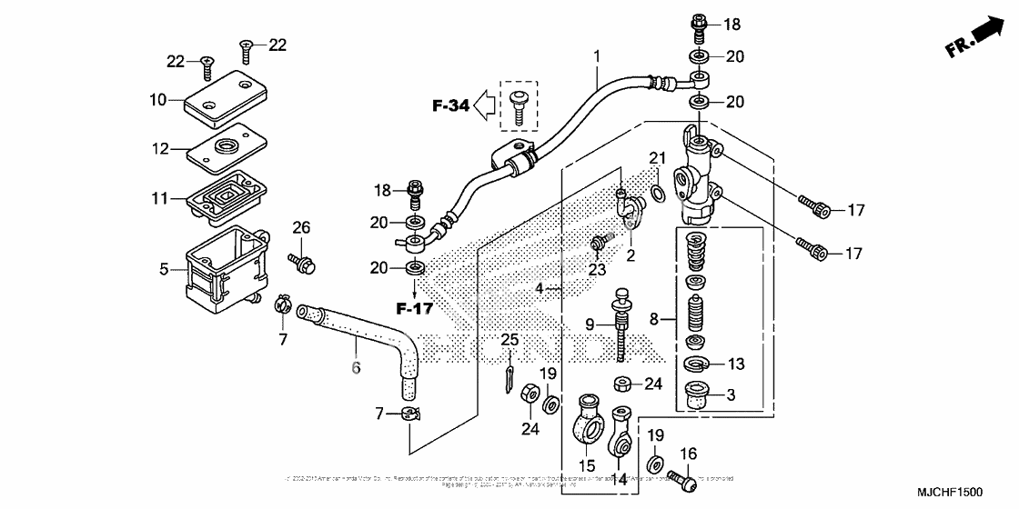 Задний тормозной цилиндр 1