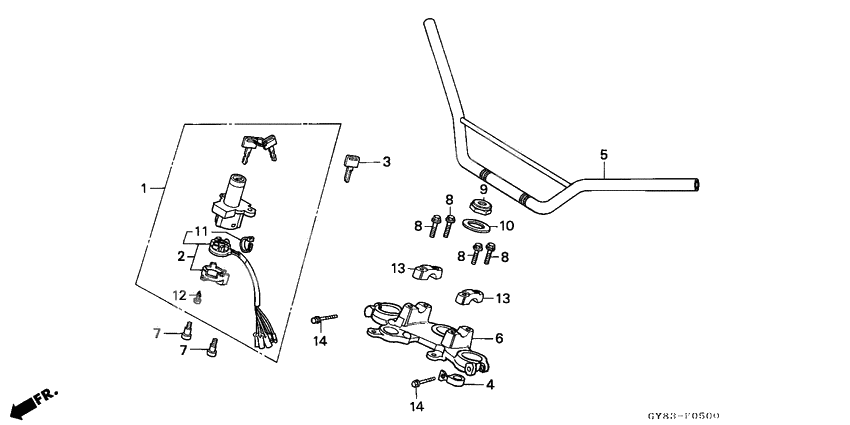 Handle pipe/top bridge