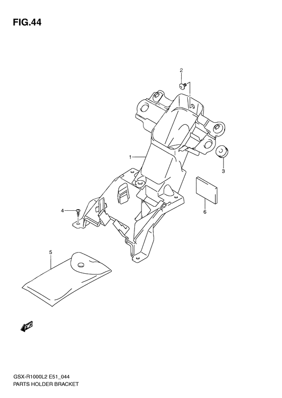 Parts holder bracket