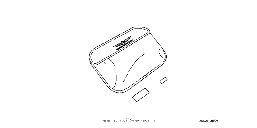 Saddlebag lid organizer (w/gl logo)