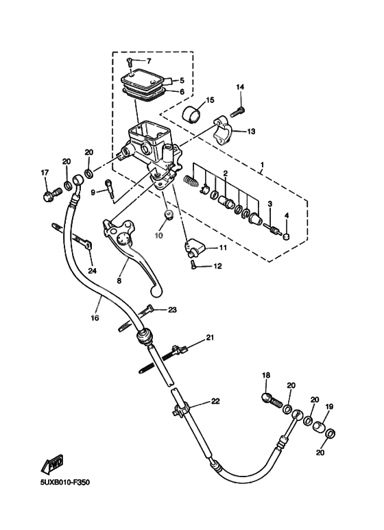 Front master cylinder