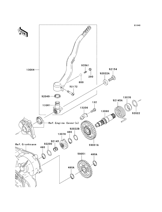 Kickstarter mechanism