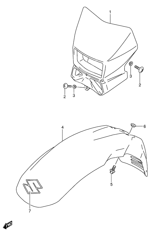 Headlamp housing              

                  Model k5