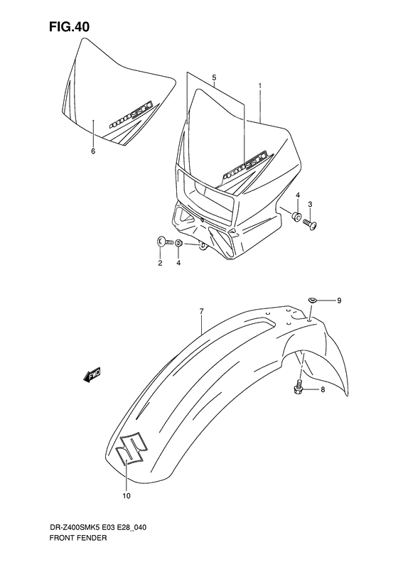 Front fender              

                  Model k5