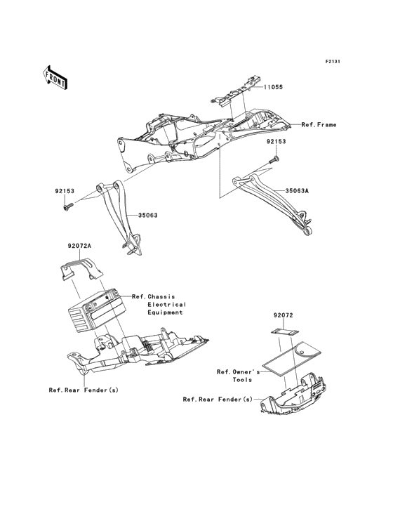 Frame fittings(rear)