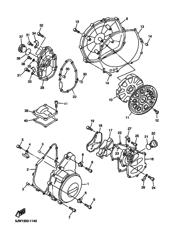 Crankcase cover ass`y (v