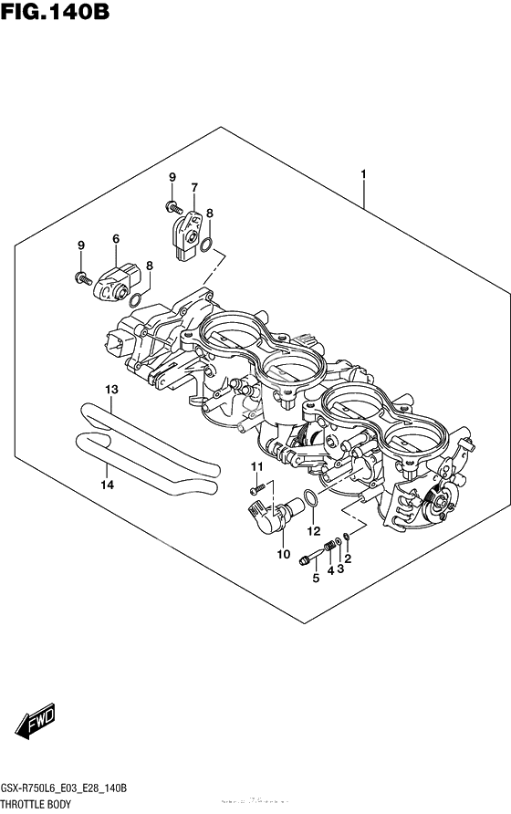 Throttle Body (Gsx-R750L6 E28)