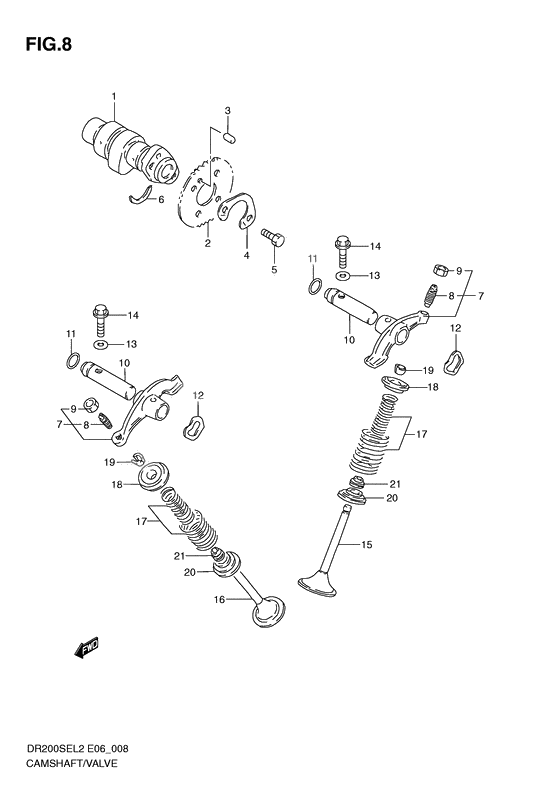 Camshaft/valve