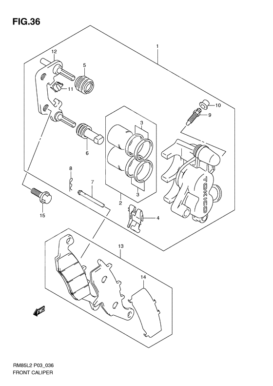 Front caliper