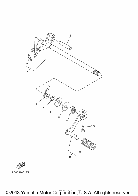 Вал переключения