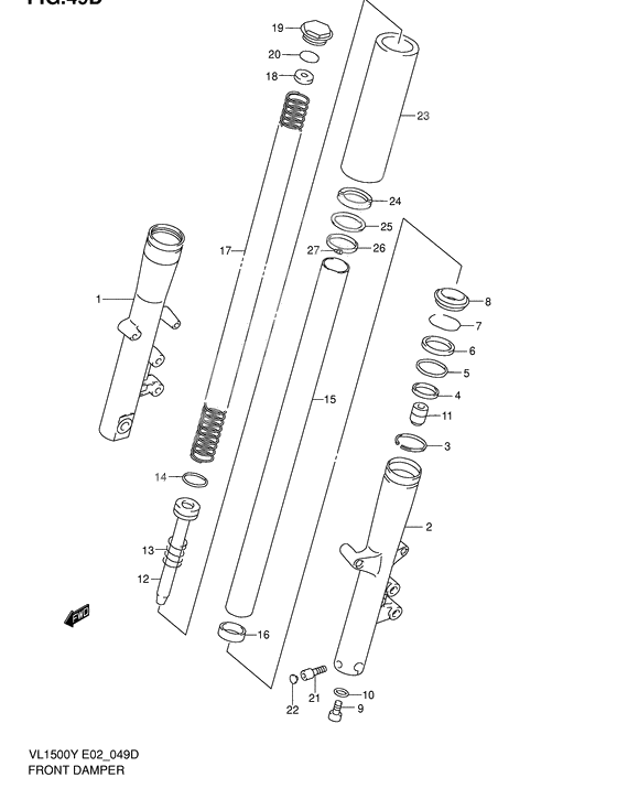 Front damper              

                  Model k2/k3/k4