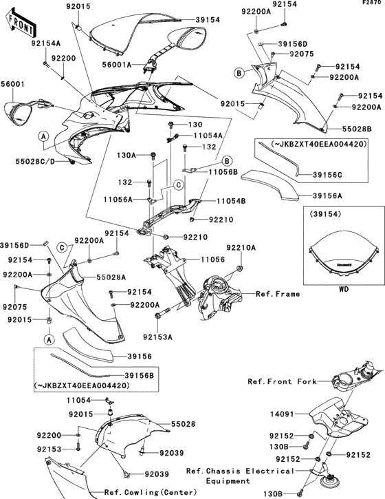 Cowling(upper)(fcf)