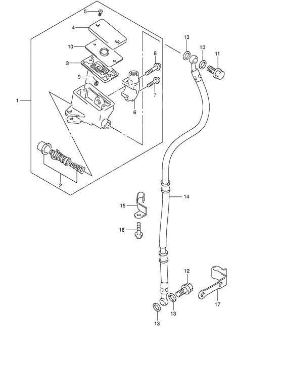 Front master cylinder