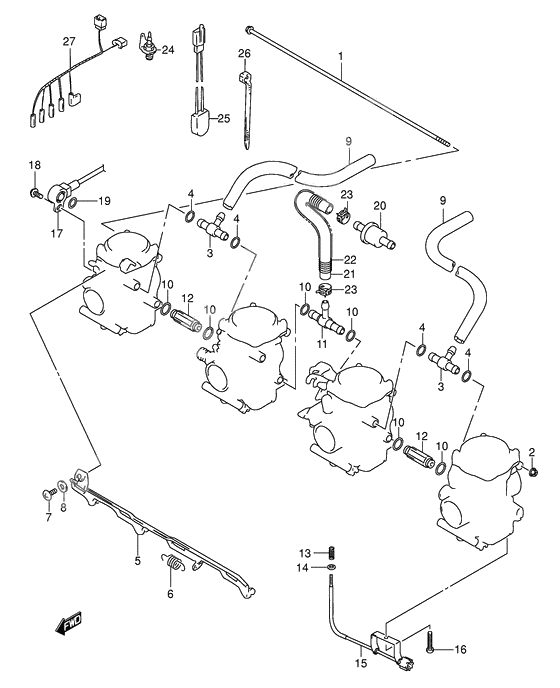 Carburetor fittings              

                  Model k3/k4