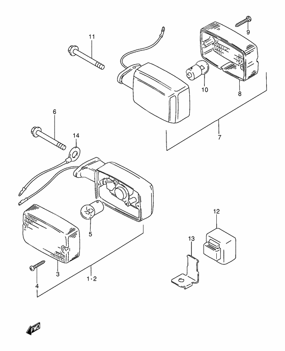 Turnsignal front & rear lamp              

                  Model x e71, e94, p36, p94, model y e71