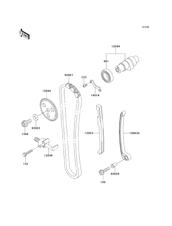 Camshaft/tensioner