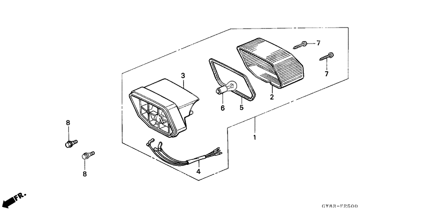 Taillight unit ass`y