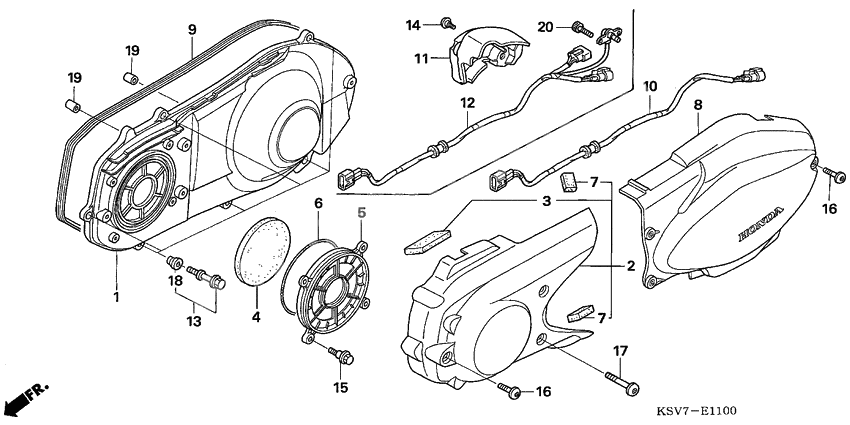 Left crankcase cover