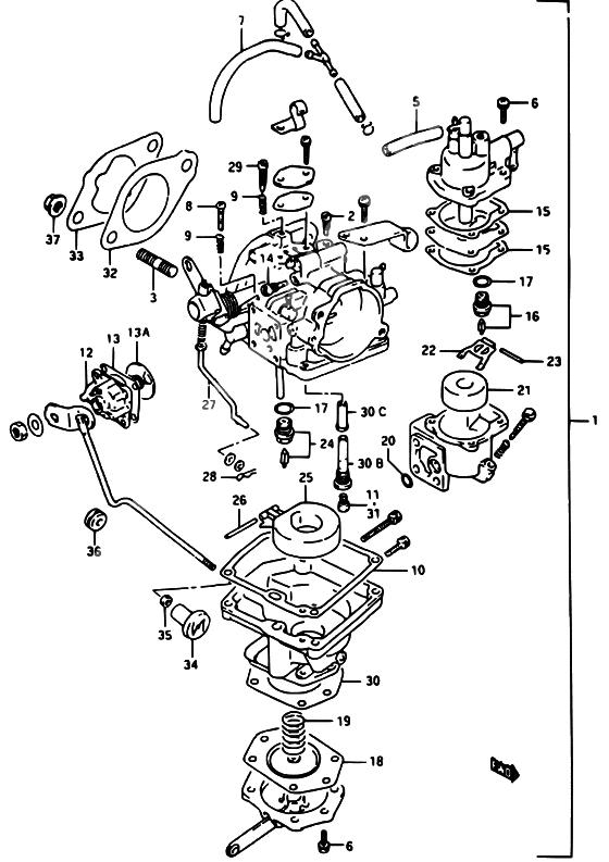 Carburetor assy