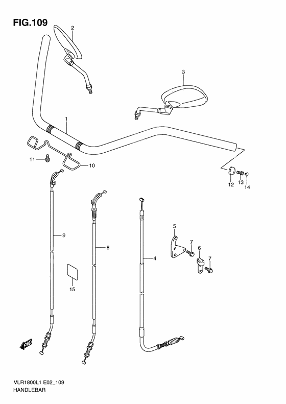 Handlebar              

                  Vlr1800ufl1 e19