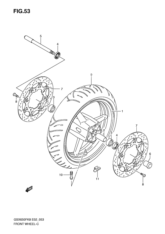 Transom + tube              

                  Gsx650fk8/fuk8/fk9/fuk9/fl0/ful0