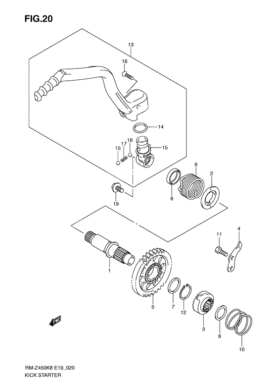 Kick starter              

                  Rm-z450k8/k9