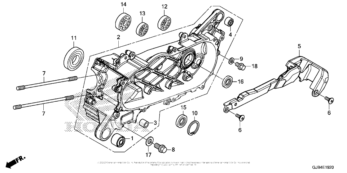 Left crankcase