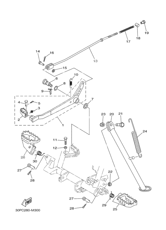 Support & repose pied
