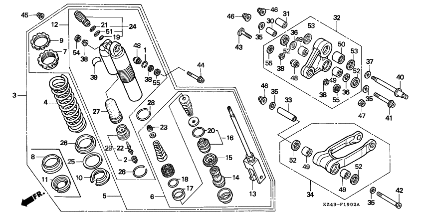 Rear cushion              

                  CR125RS/RT