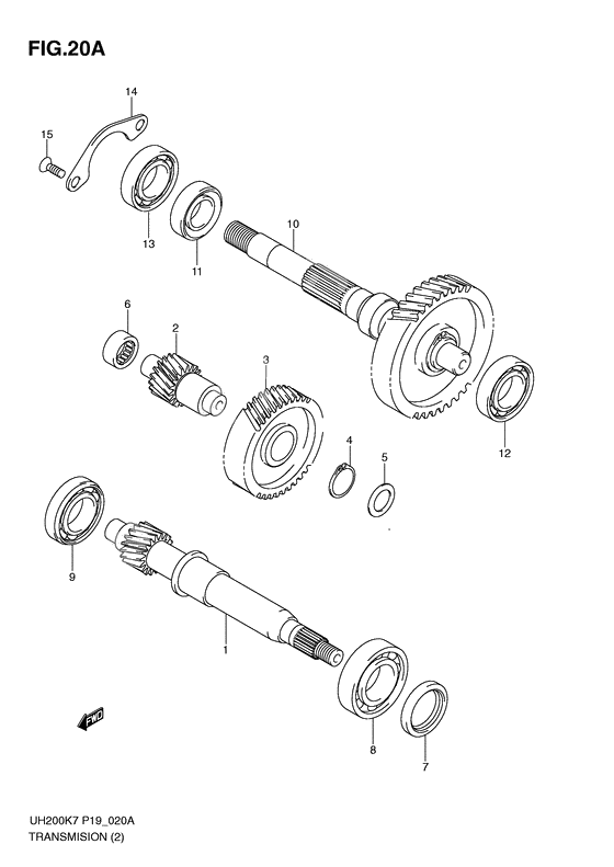 Transmission              

                  2) (model k8/k9/l0